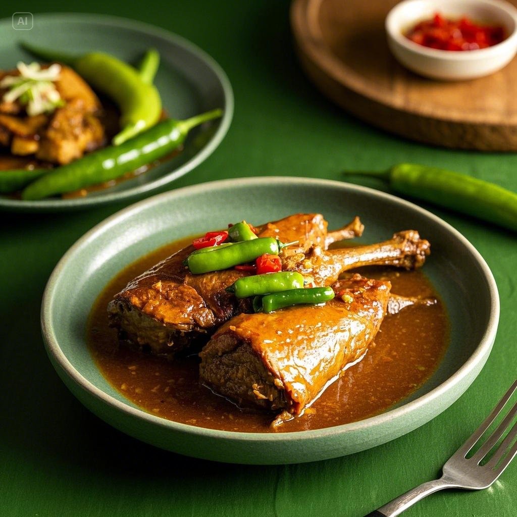 Gulai Itiak Lado Mudo: Kelezatan Bebek dengan Cabai Hijau Khas Minang